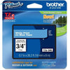 TZE545 Brother LAMINATED TAPES 18MM - WHITE ON BLUE Brother