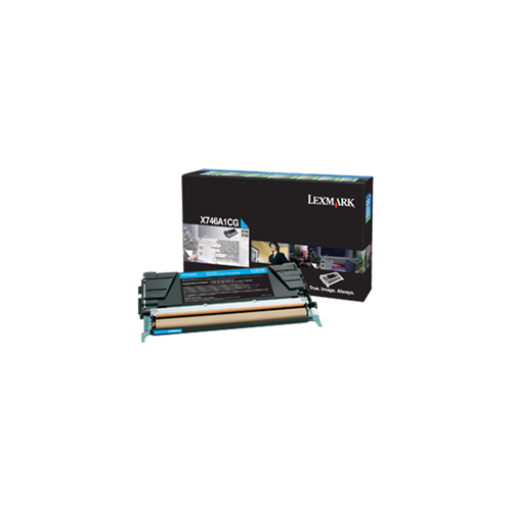 Lexmark X746,748 Cyan Return Program 7K Toner Cartridge Lexmark
