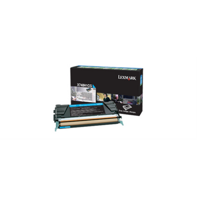 Lexmark X748 Cyan Return Program 10K Toner Cartridge Lexmark