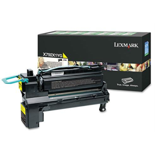 Lexmark X792 Yellow Return Programme 20K Print Cartridge Part no.: X792X1YG Lexmark