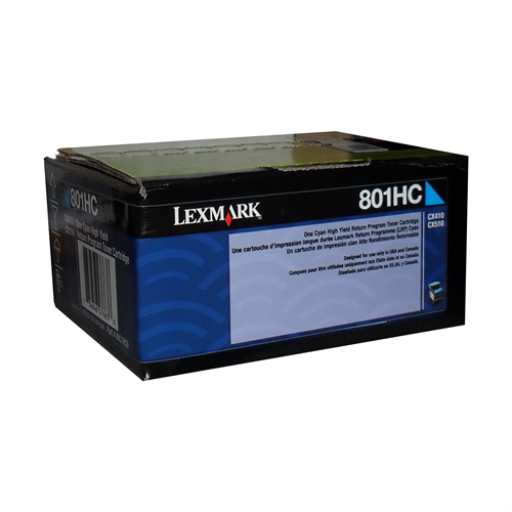 Lexmark CX410,510 Cyan Return Program 3K Toner Cartridge Lexmark