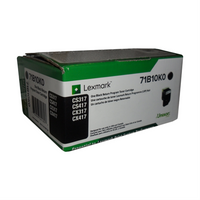 Lexmark CS/CX317, 417, 517 Black Return Programme 3K Toner Cartridge Part no.: 71B10K0 Lexmark