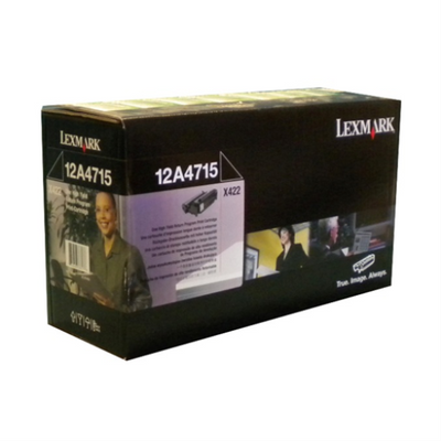 12A4715 X422 12K HIGH YIELD RETURN PRINT CARTRIDGE Lexmark