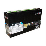 Lexmark C/X734,746,X738 Cyan Return Program 6K Toner Cartridge Lexmark