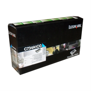 Lexmark C/X734,746,X738 Cyan Return Program 6K Toner Cartridge Lexmark