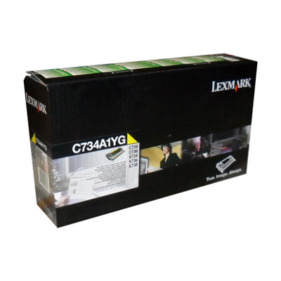 Lexmark C/X734,746,X738 Yellow Return Program 6K Toner Cartridge Lexmark