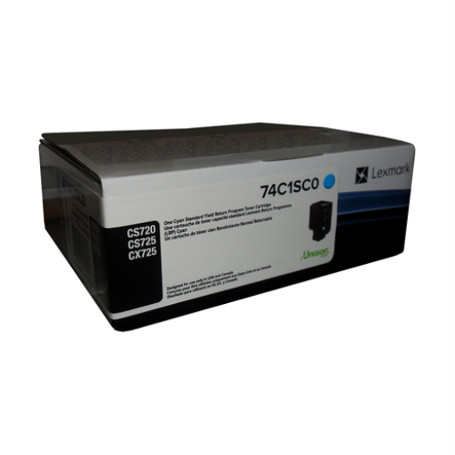 Lexmark CS720,CS/CX725 Cyan Return Program 7K Toner Cartridge Lexmark