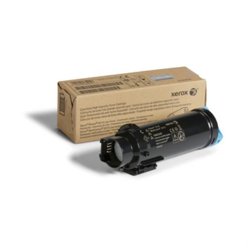 Genuine Xerox Extra High Capacity Toner, Cyan Phaser 6510, 6515, 6518 Xerox