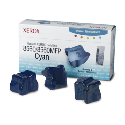 108R00723 Genuine Xerox Solid Ink Cyan, Phaser 8560/8560MFP (3 Sticks) Xerox