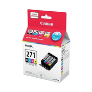 CLI-271 Black, Cyan, Magenta, and Yellow Ink Value Pack SKU 0390C006 Canon