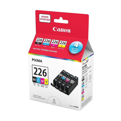 CLI-226 BK,C,M,Y Ink Value Pack Canon