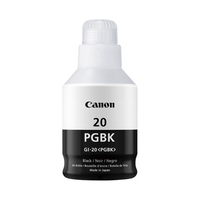 GI-20 Pigment Black Ink Bottle SKU 3383C001 Canon