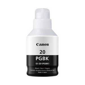 GI-20 Pigment Black Ink Bottle SKU 3383C001 Canon