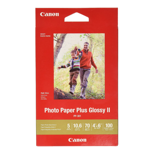 PP-301 4" x 6" Photo Paper Plus Glossy (100 sheets/pkg) Canon
