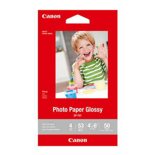 GP-701 4" x 6" Photo Paper Glossy (50 sheets/pkg) Canon