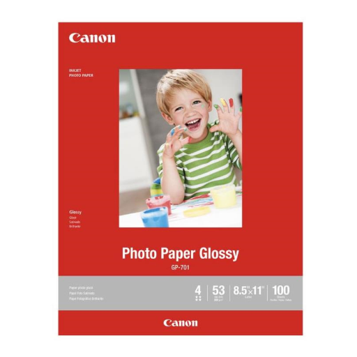 GP-701 8.5" x 11" Photo Paper Glossy (100 sheets/pkg) Canon