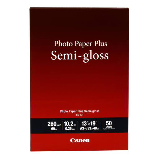 SG-201 13" x 19" (A3 ) Photo Paper Plus Semi-Gloss (50 sheets/pkg) Canon