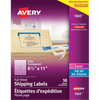 7665 CLEAR 8 1/2" X 11", PERMANENT, 10 SHEETS/ENV., 10 LABEL Avery