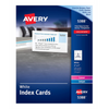 5388 OFFICE INDEX CARDS, WHITE, 3" X 5", 50 SHEETS/BOX, 150 Avery