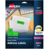 5971 HIGH VISIBILITY, 2 5/8" X 1" NEON GREEN, PERMANENT, 25 Avery