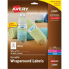 22845 DURABLE WRAPAROUND LABELS, 9 3/4" X 1 1/4", WHITE, 8 S Avery