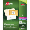 48867 ECO WHITE MAILING LABEL, PERMANENT,  1/2" X 1 3/4", 10 Avery