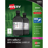 Avery Laser Ultraduty Industrial Labels 2" x 4", Permanent, White, 50 sheets/box, 500 labels/box Avery
