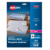 5195 WHITE, EASY PEEL, 1 3/4" X 2/3", PERMANENT,  LARGER RET Avery
