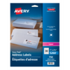 5260 WHITE, EASY PEEL, 2 5/8" X 1", PERMANENT,  25 SHEETS/EN Avery