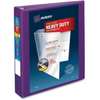 Avery View 1?" HD View Binder, Purple, Gap Free D-Ring, 400 sheet capacity Avery