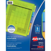 11900 PLASTIC DIVIDERS, 5 TAB, 1 SET, MULTICOLOUR Avery