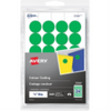 Avery Print or Write Colour Coding Labels ?" Round, Removable, Green, 240/pkg Avery