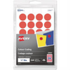 2343 Avery? Removable Colour Coding Labels for Laser and Inkjet Printers, ?"  Red / Removable Avery