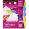 11220 BIG TAB INSERTABLE DIVIDERS, 5 TAB, 1 SET, EXTRA WIDE Avery