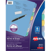 16171 WRITEON DIVIDERS, 8 TAB, 1 SET, MULTICOLOUR DURABLE Avery