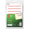 2326 Avery? File Folder Labels for Laser and Inkjet Printers, 3?" x ?"  Red / Permanent Avery