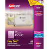 CLEAR EASY PEEL, 4" X 3 1/3", PERMANENT, 10 SHEETS/ENV. Avery