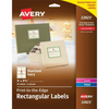 22823 PEARLIZED IVORY RECTANGLE LABELS, 3" X 3 3/4", 8 SHTS/ Avery