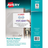 78620 REMOVABLE SELFADHESIVE DISPLAY PROTECTORS, DIAMOND CL Avery