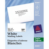 COPIER LABELS, 4 1/4" X 2", PERMANENT, WHITE, 100 SHEE Avery