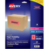 05939 HIGH VISIBILITY LASER FLUORESCENT RED SHIPPING LABELS, Avery