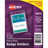 NAME BADGE LABELS, NAME BADGE HOLDERS, VERTICAL, 4" X Avery