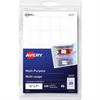 Avery? Multi-Purpose Removable Labels for Laser and Inkjet Printers, ?" x 1"  Removable Matte White Paper / White / Removable Avery