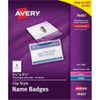NAME BADGE KIT, CLIP STYLE, GARMENT FRIENDLY NAME TAG Avery