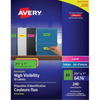 6476 I.D. LABELS, 2 5/8" X 1", RECTANGULAR, REMOVABLE,  8 SH Avery