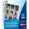 78600 Avery Trading Card Storage (76016) Pages, Clear, Each sheet ho Avery