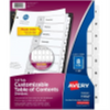 11132 READY INDEX TABLE OF CONTENTS DIVIDERS, 8 TAB, 1 SET, Avery