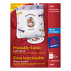 3384 PRINTABLE FABRIC, 8 1/2" X 11", 5 SHEETS/ENV. Avery
