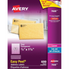7668 CLEAR EASY PEEL, 1 3/4" X 2/3", PERMANENT, 10 SHEETS/EN Avery