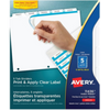INDEX MAKER CLEAR LABEL DIVIDERS, 5 TAB, 5 SETS, WHITE Avery